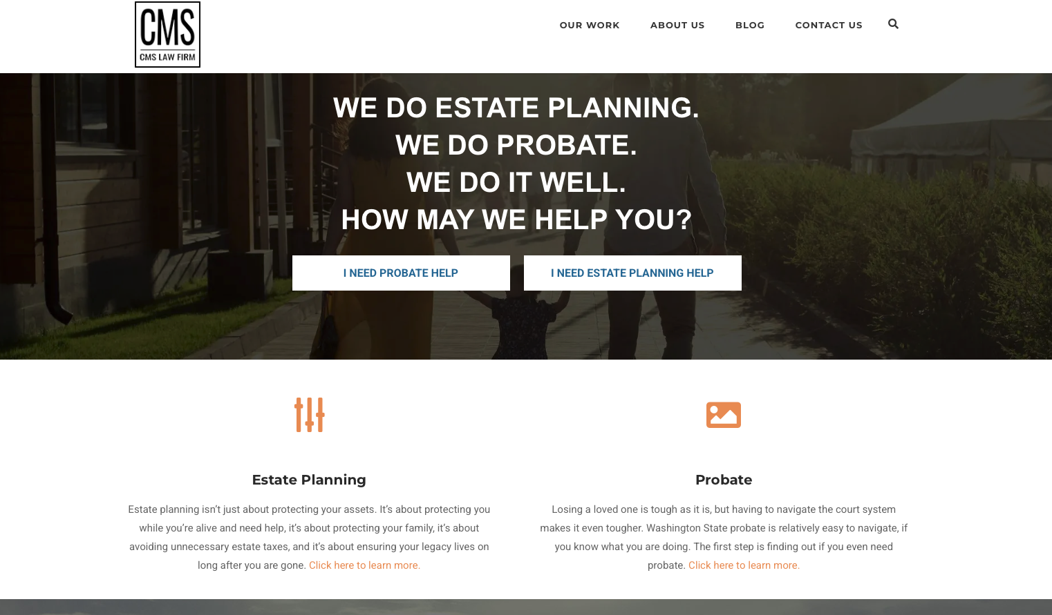 CMS Law Firm Website