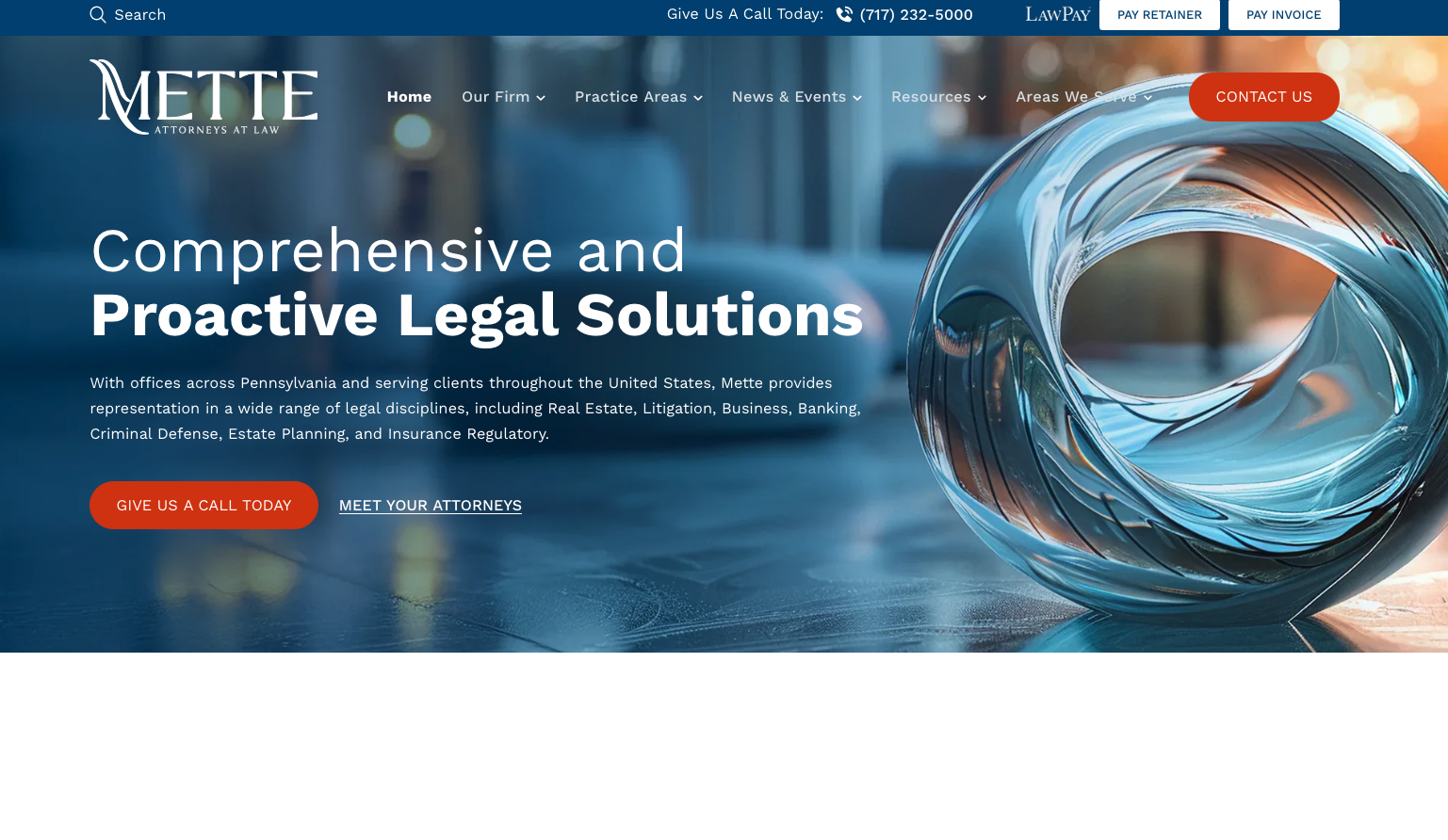 Mette, Evans & Woodside Website