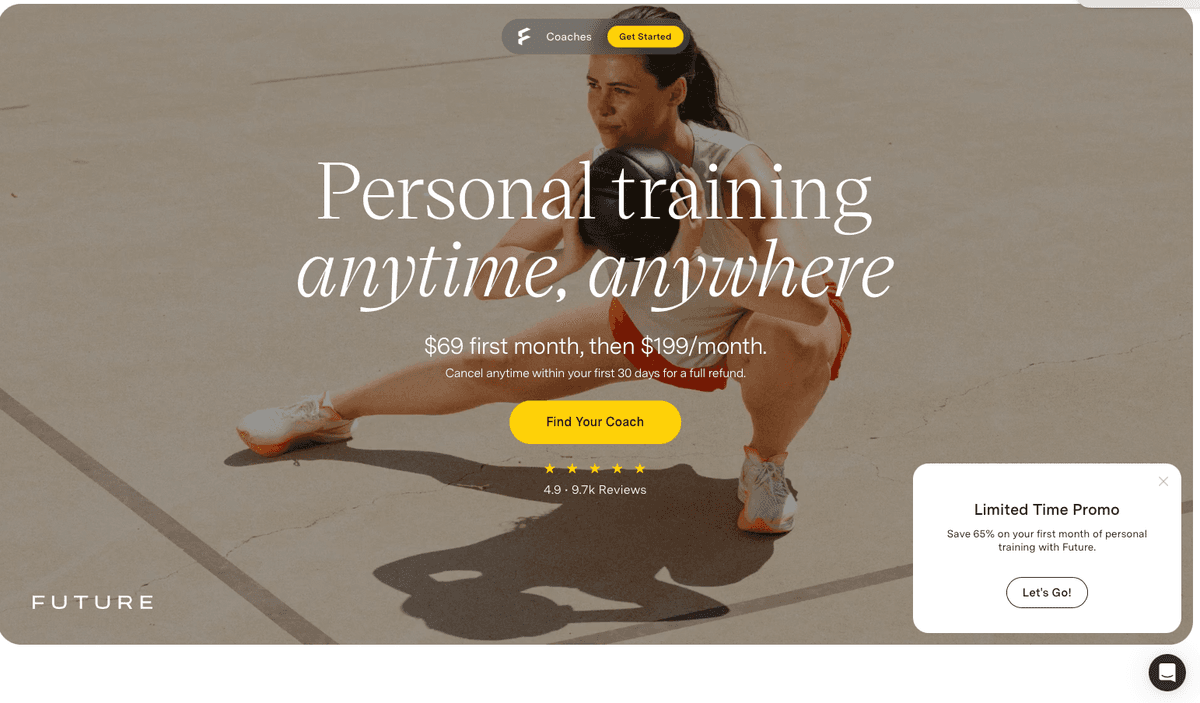 Future Fitness Platform Website