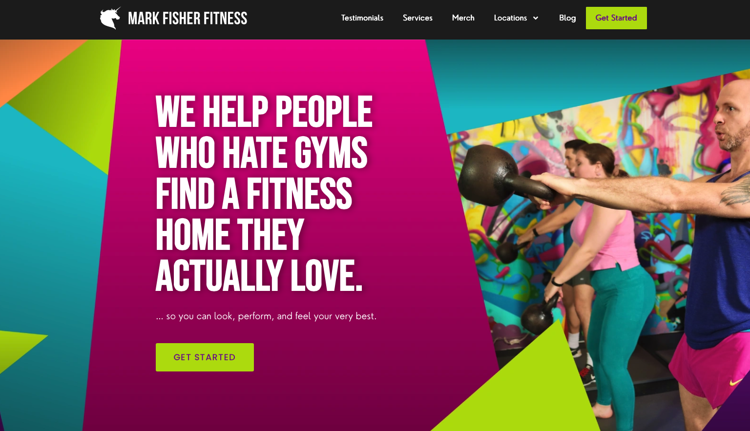 Mark Fisher Fitness Website