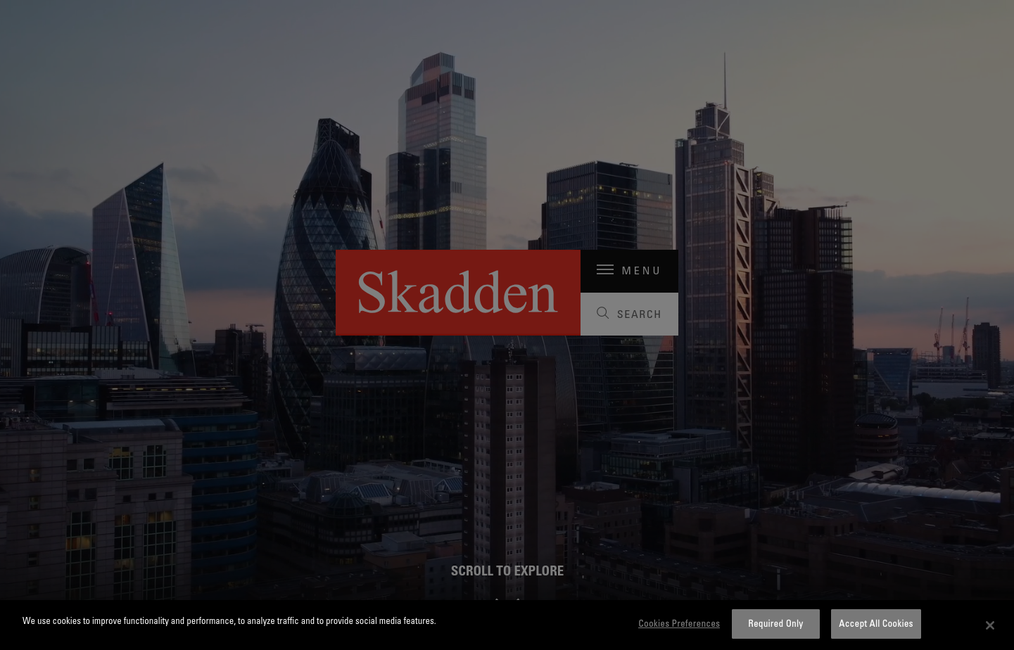 Skadden, Arps, Slate, Meagher & Flom Website